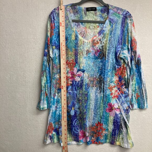 Katina Marie Women’s Floral Tunic Top Large - Picture 8 of 8